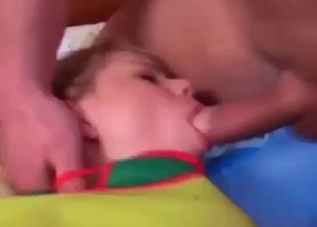 Skinny sister impaled hard by nasty bro