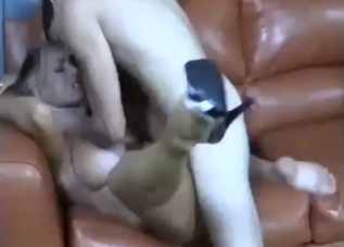 Busty mom fucked in missionary pose by son