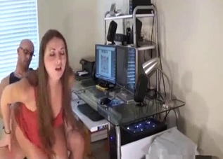 Awesome sister pounded in doggy style pose