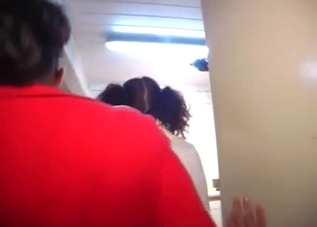 Mom and daughter are blowing a big dick